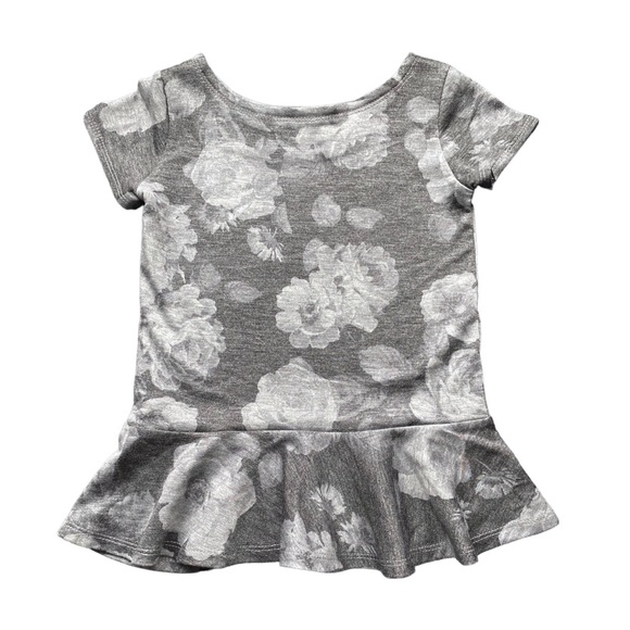 New Girls Peplum Floral Top Canadian Small Shop Handmade - Picture 1 of 3